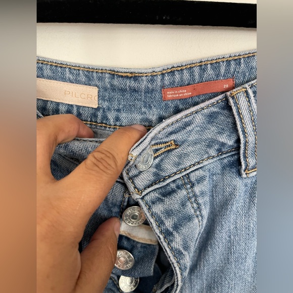 Anthropologie Pilcro High Rise Bootcut Trouser Jeans in Light Wash Size 28 - Picture 5 of 8